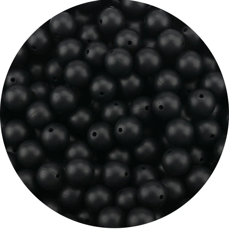 LOFCA Silicone Teething Beads - 20pcs 15mm Round Baby Chew Beads for DIY Teether Toys Infant Accessories