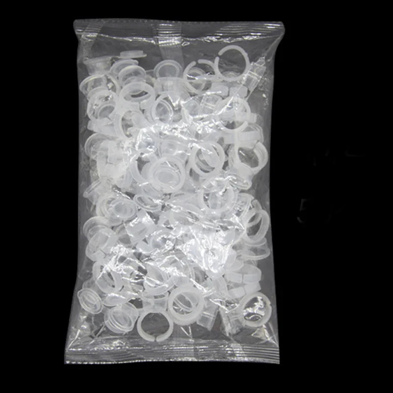 50pcs Disposable Tattoo Ink Ring Cups β Microblading & Permanent Makeup Pigment Tool Accessories