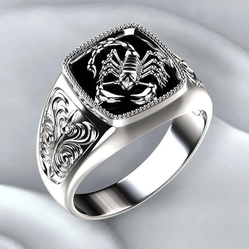 Huitan Viking Nordic Mythology Giant Wolf Ring – Defense Totem, Hip Hop Rock Fashion Unisex Punk Jewelry Gift