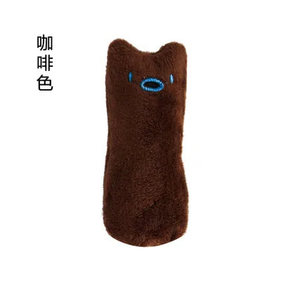 Catnip Teeth Grinding Toy - Funny Interactive Plush Chew Toy With Mint Flavor For Cats And Kittens