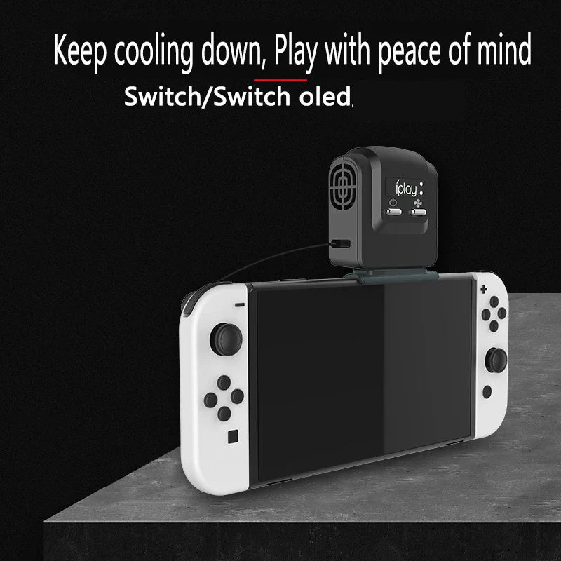 Nintendo Switch OLED External Cooling Fan – USB Powered Turbo Cooler Heat Sink Console Accessory
