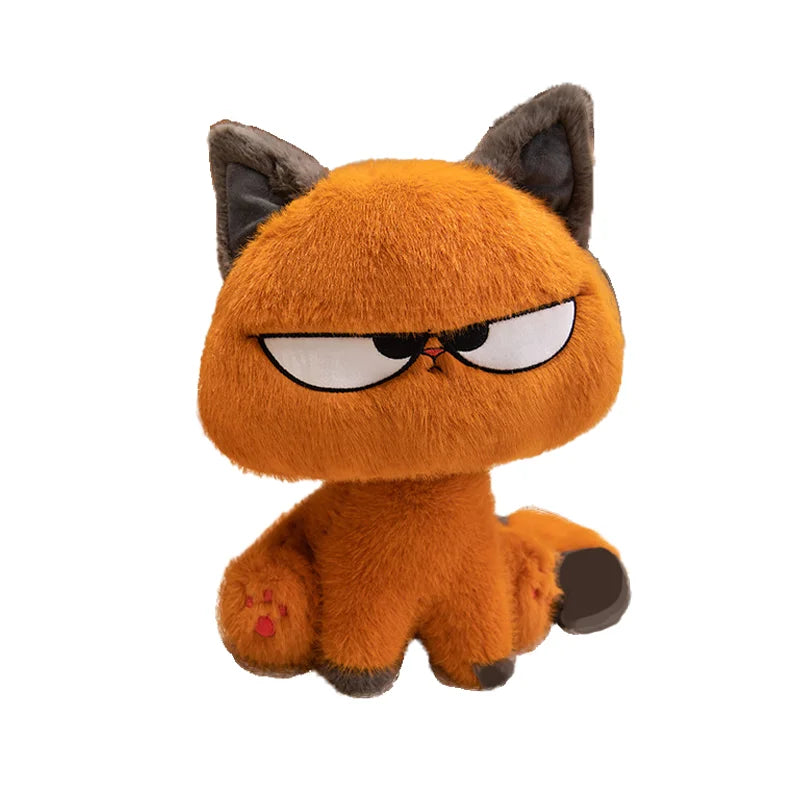 25CM Cute Orange Cat Plushie โ Soft Kawaii Stuffed Animal Toy for Kids, Birthday & Halloween Gift