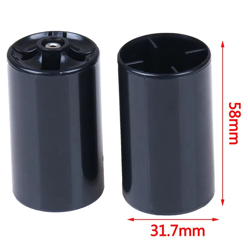 4PCS AA to D Battery Adapter - Universal Cell Converter Holder for Battery Size Conversion