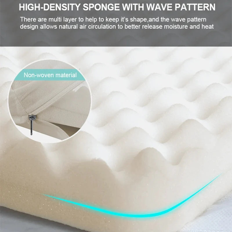 TRUELOVE Memory Foam Pet Bed - Soft Linen Fabric Dog & Cat Bed with Pillow, Removable Washable Cover TLX1211