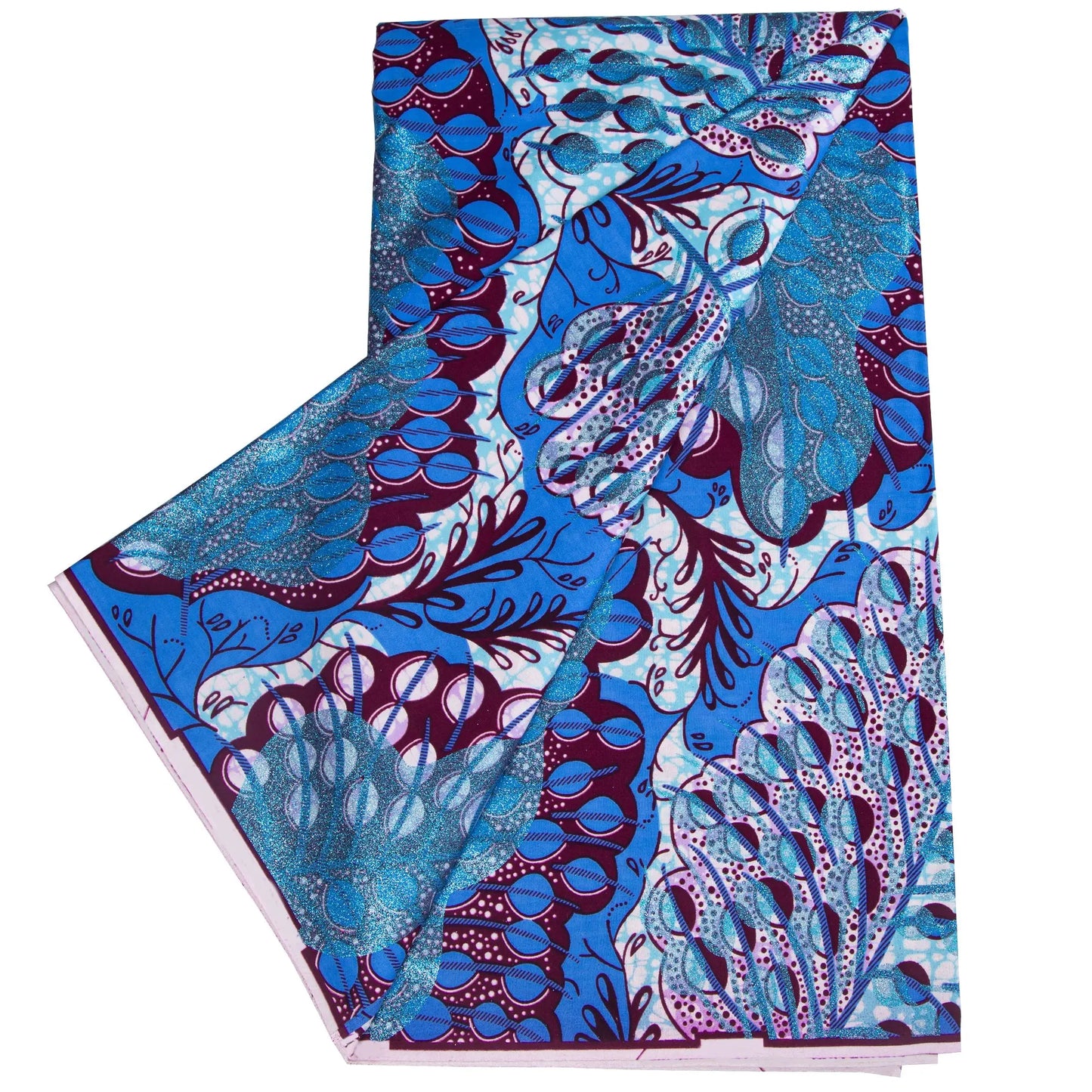 100% Cotton African Ankara Wax Fabric - 6 Yards Party Dress Sewing & Craft Print