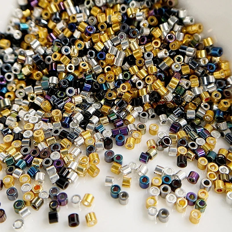 Oil Painting Color Glass Seed Beads - 11/0 Loose Spacer Beads for DIY Jewelry Making, Sewing & Craft Accessories