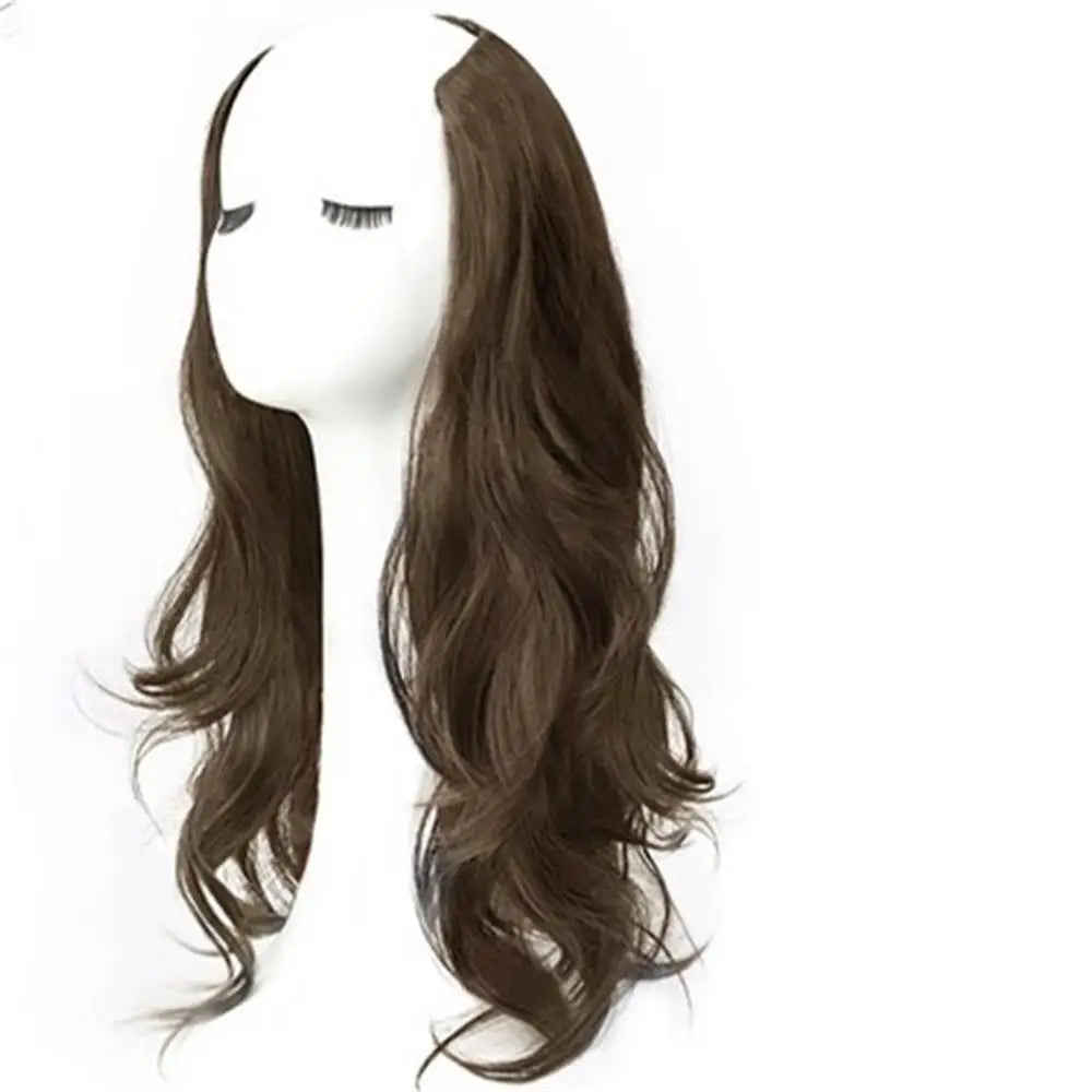 Synthetic Long Curly V-Shaped Wig β Seamless, Voluminous Hair Extension for Women