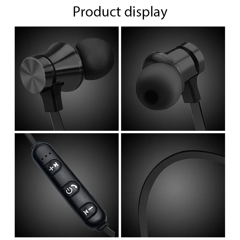 XT-11 Bluetooth 4.2 Wireless Sports Earbuds – Waterproof Neckband Headphones with Mic for Smartphones
