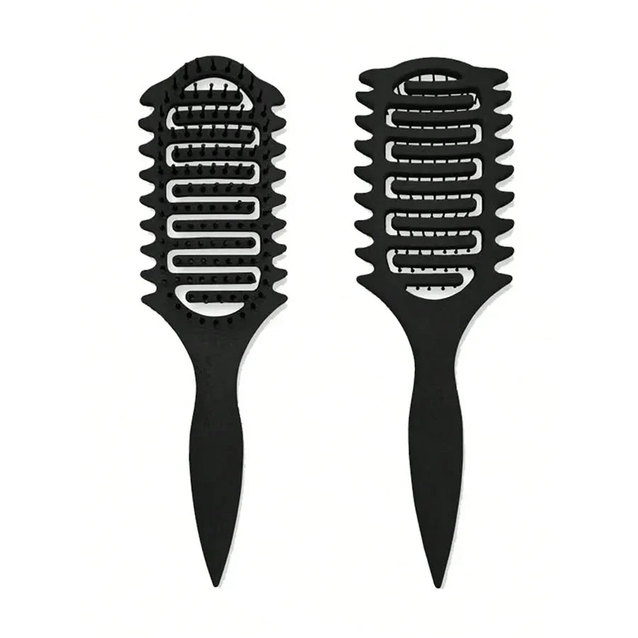 Curl Define Styling Brush - Hollow Detangling Comb for Wet Curly Hair Shaping & Styling