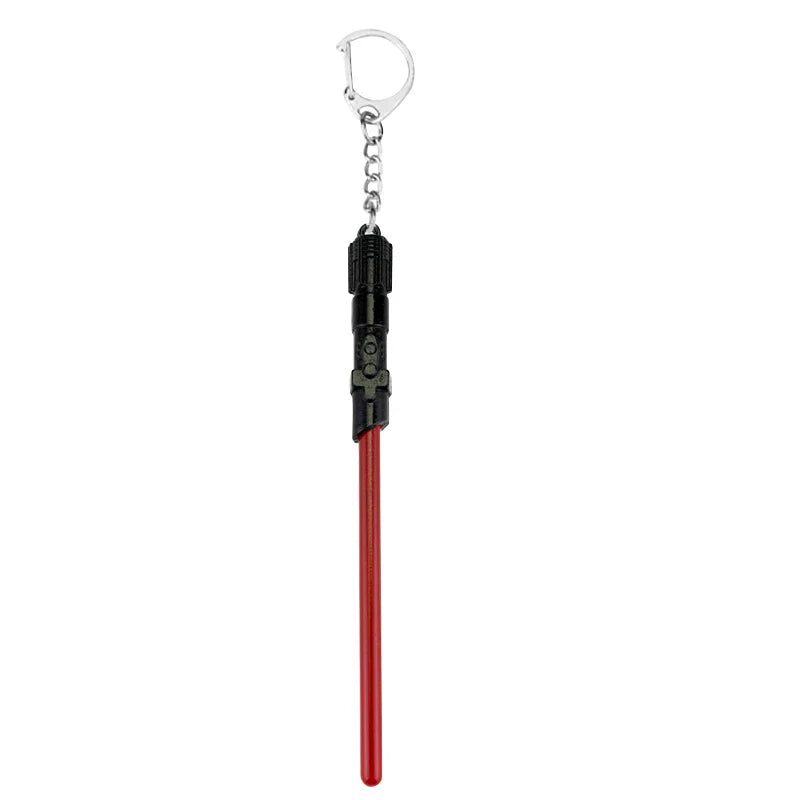 Star Wars Spaceship & Lightsaber Keychain ā Metal Pendant Keyring, Cosplay Jewelry Gift for Men
