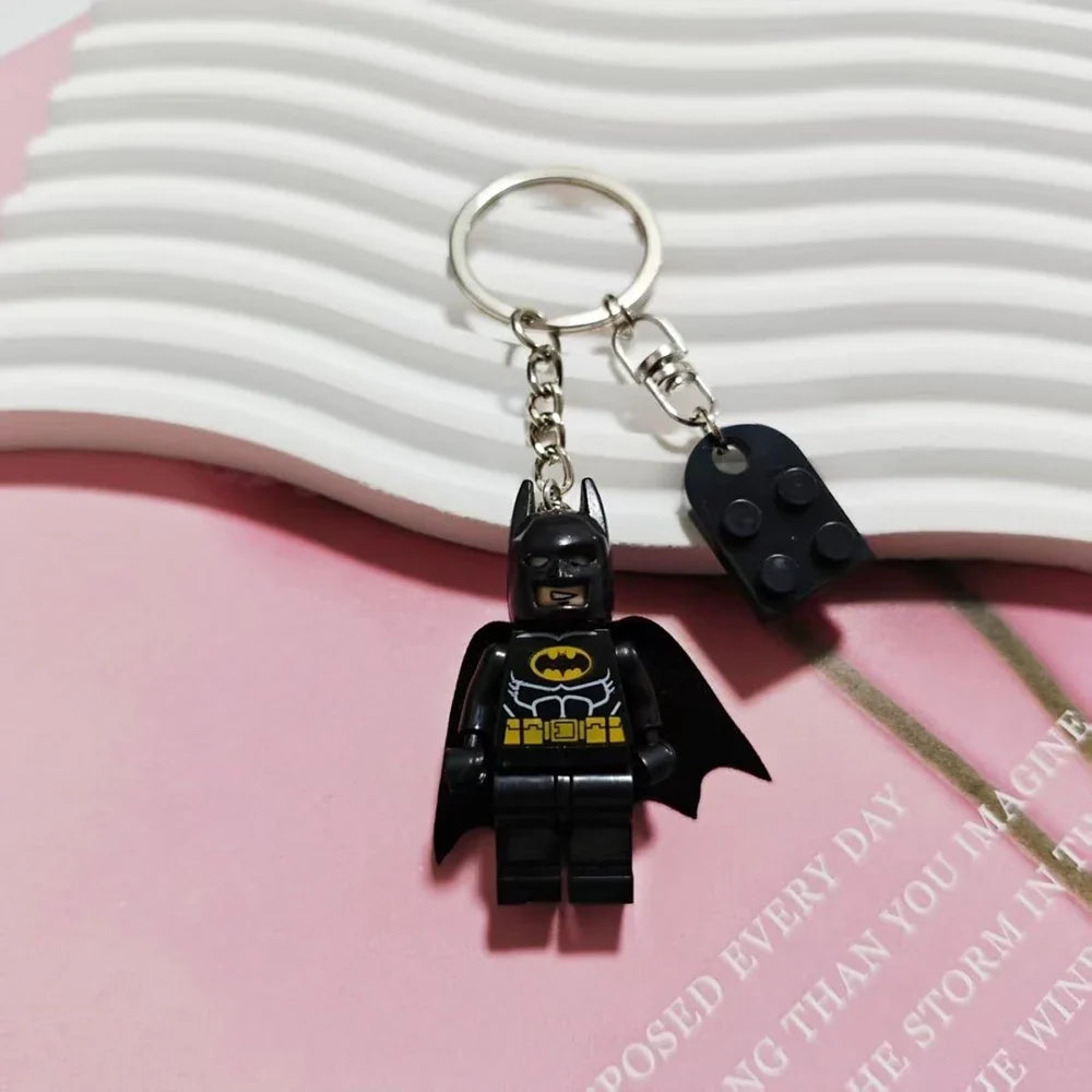3D Fairy Star Bat Magnetic Keychain - Pink & Black Y2K Bow Key Ring Backpack Pendant Couple Gift