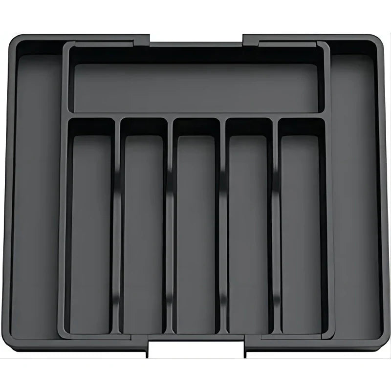 Expandable Adjustable Cutlery Drawer Organizer β Kitchen Utensil Tray with Compartments and Flatware Divider