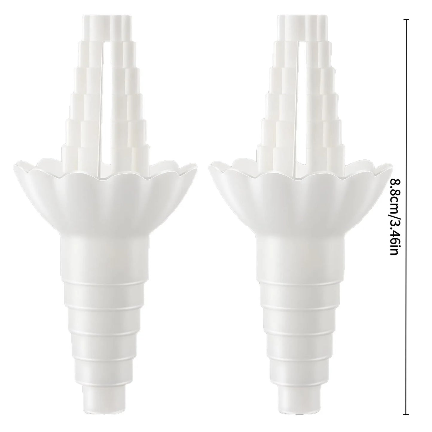 Universal Bottle Emptying Kit - Reusable Liquid Transfer Connector and No-Waste Funnel Adapter for Soap and Shampoo
