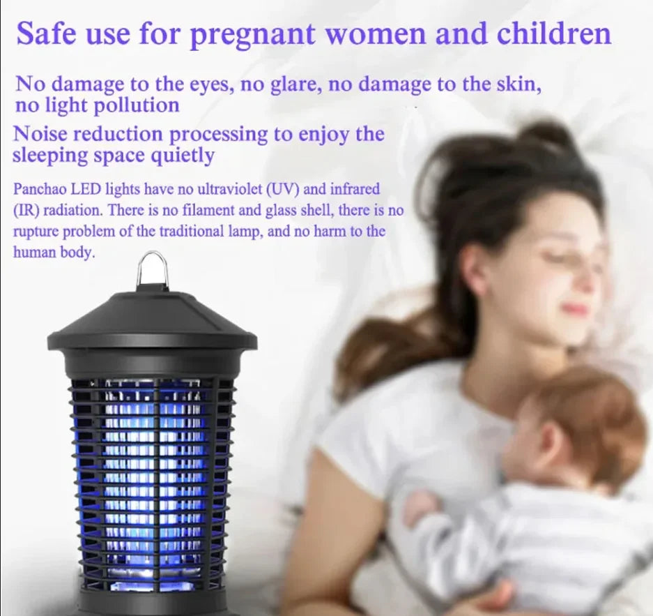 20W UV Mosquito Killer Lamp - 365nm Electric Shock Fly Trap Bug Zapper Insect Killer Light for Home Use
