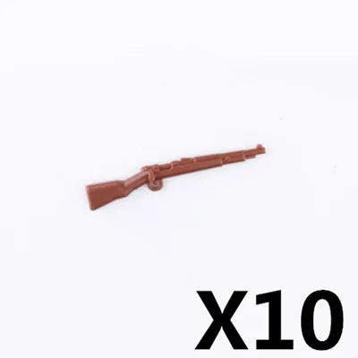 Military Soldier Building Block Figures - MOC Army Weapons Set with Rifles, Rocket Launcher & Mini Gun Toy Gift