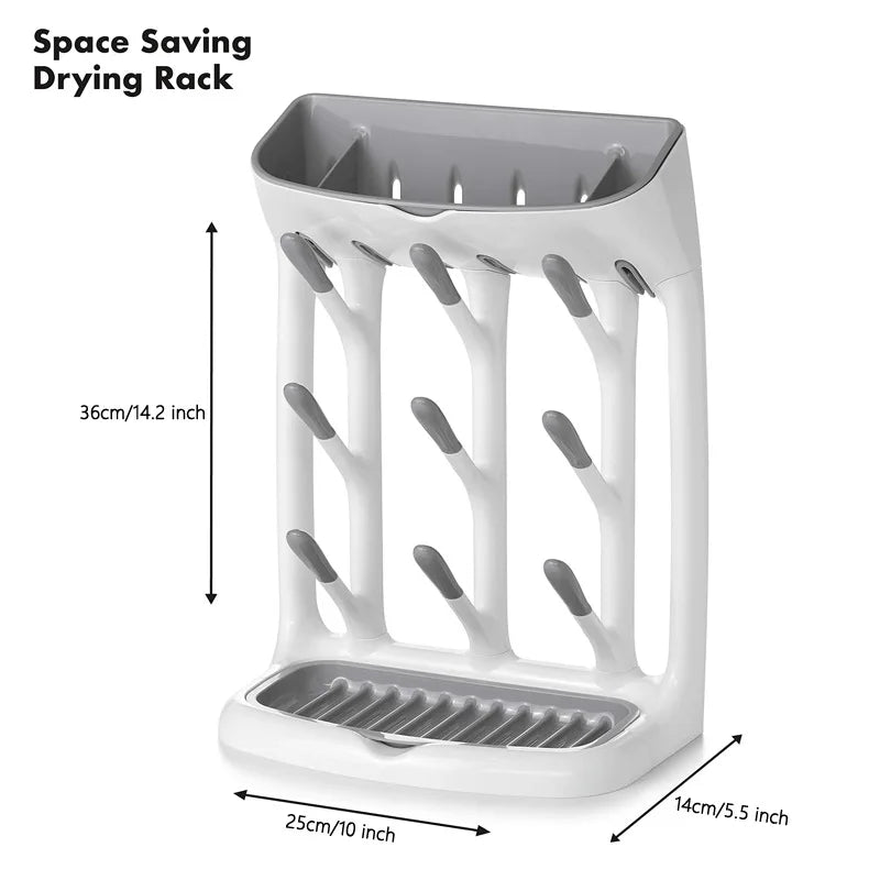 Baby Bottle Drying Rack - Hanging Drainage Storage Stand for Bottles & Water Cups