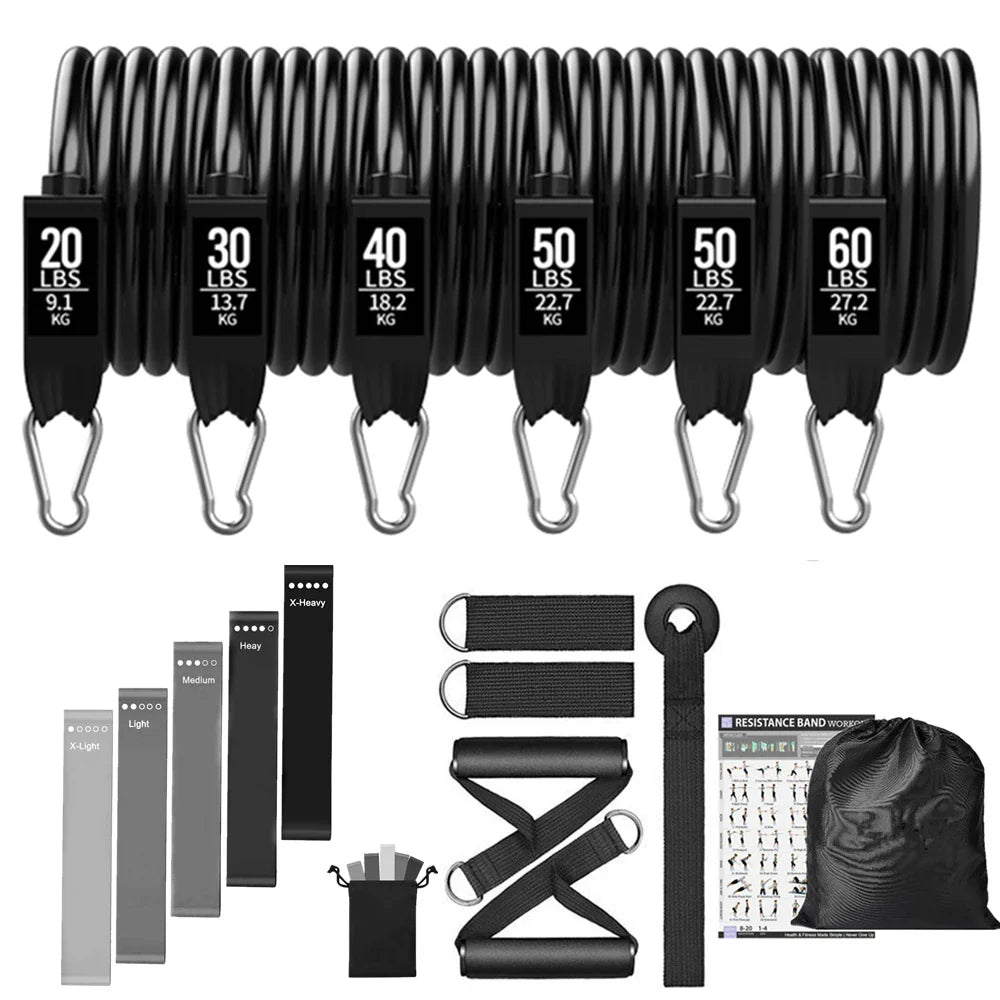 300lb Booty Resistance Band Set – Elastic Workout Harness for Home, Gym, Training & Dumbbell Exercises