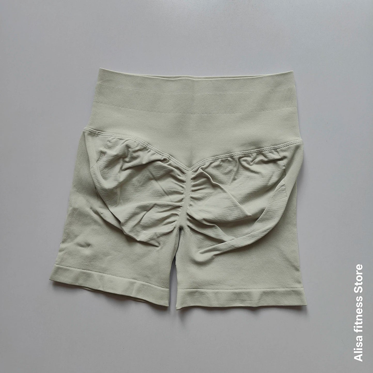High Waisted Yoga Shorts - Seamless Tummy Control Fitness Shorts for Running, Workout & Activewear