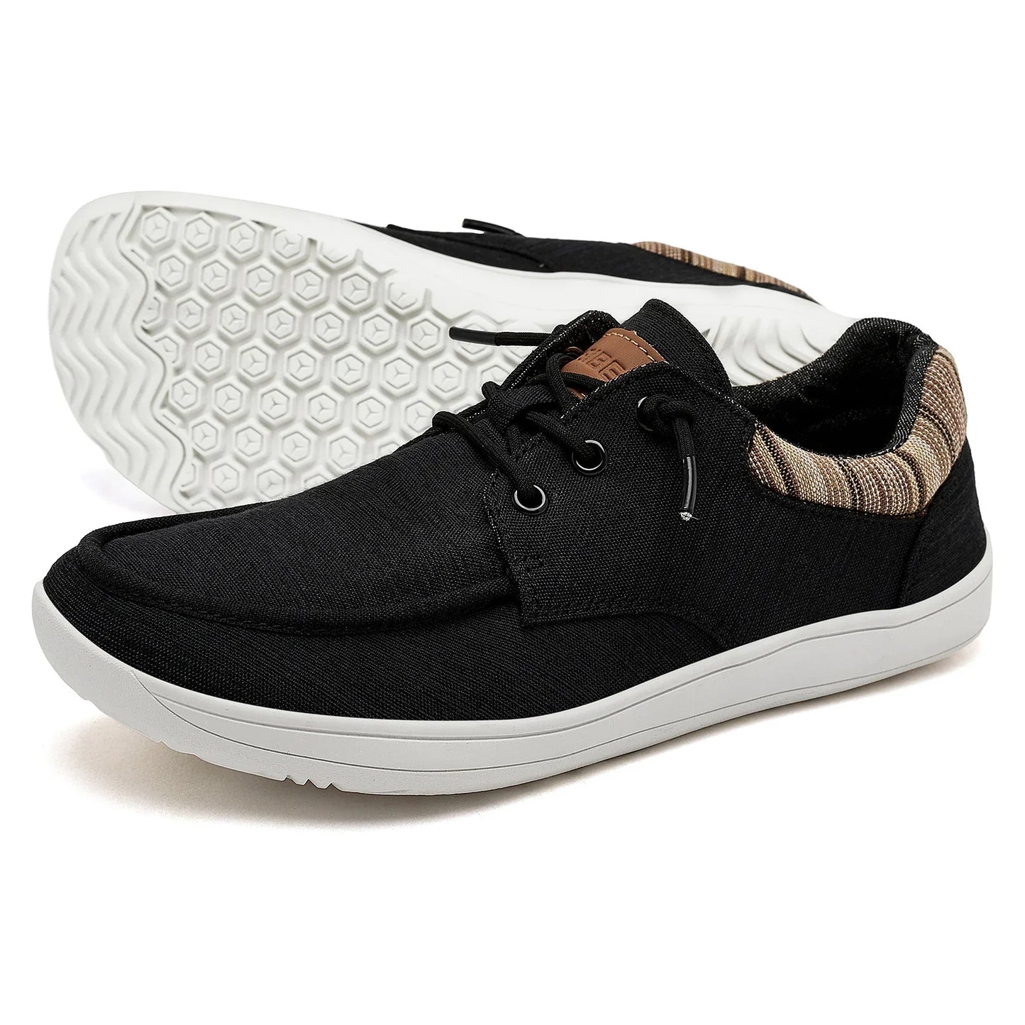 HOBIBEAR Men’s Barefoot Loafers – Lightweight Wide Toe Casual Sneakers for Women, Non-Slip Comfortable Boat Shoes 1/2