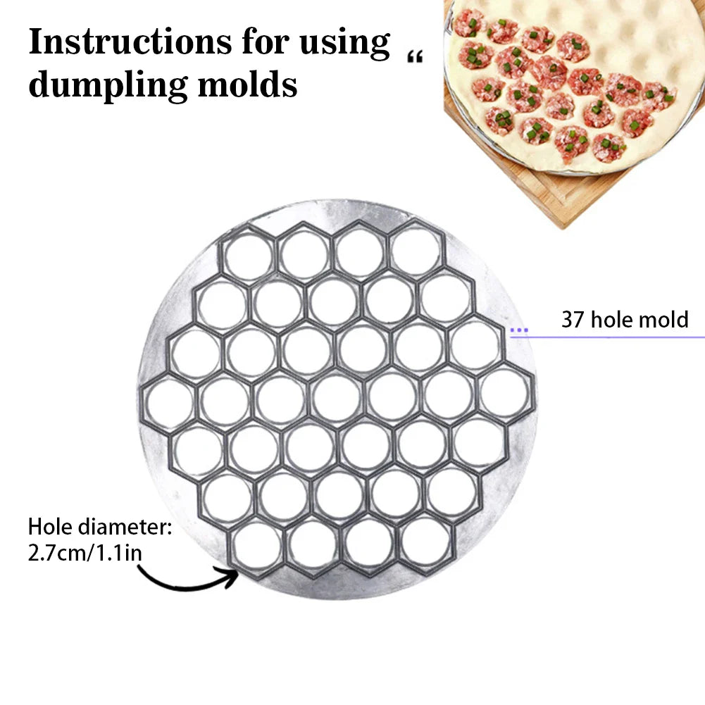 37-Hole Dumpling Maker Mold - Pelmeni & Ravioli Press Machine for Easy Homemade Dumplings Kitchen Tool