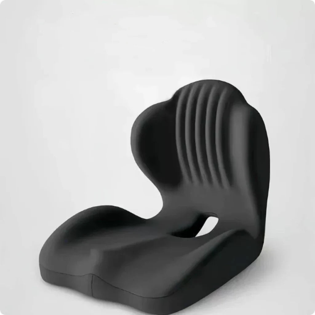 Ergonomic Memory Foam Seat Cushion – Office & Car Chair Pad with Lumbar Back Support for Stress Relief