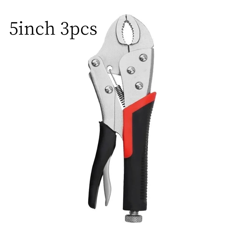 5-Inch Locking Pliers - Curved Jaw Multi-Function Welding & Repair Tool