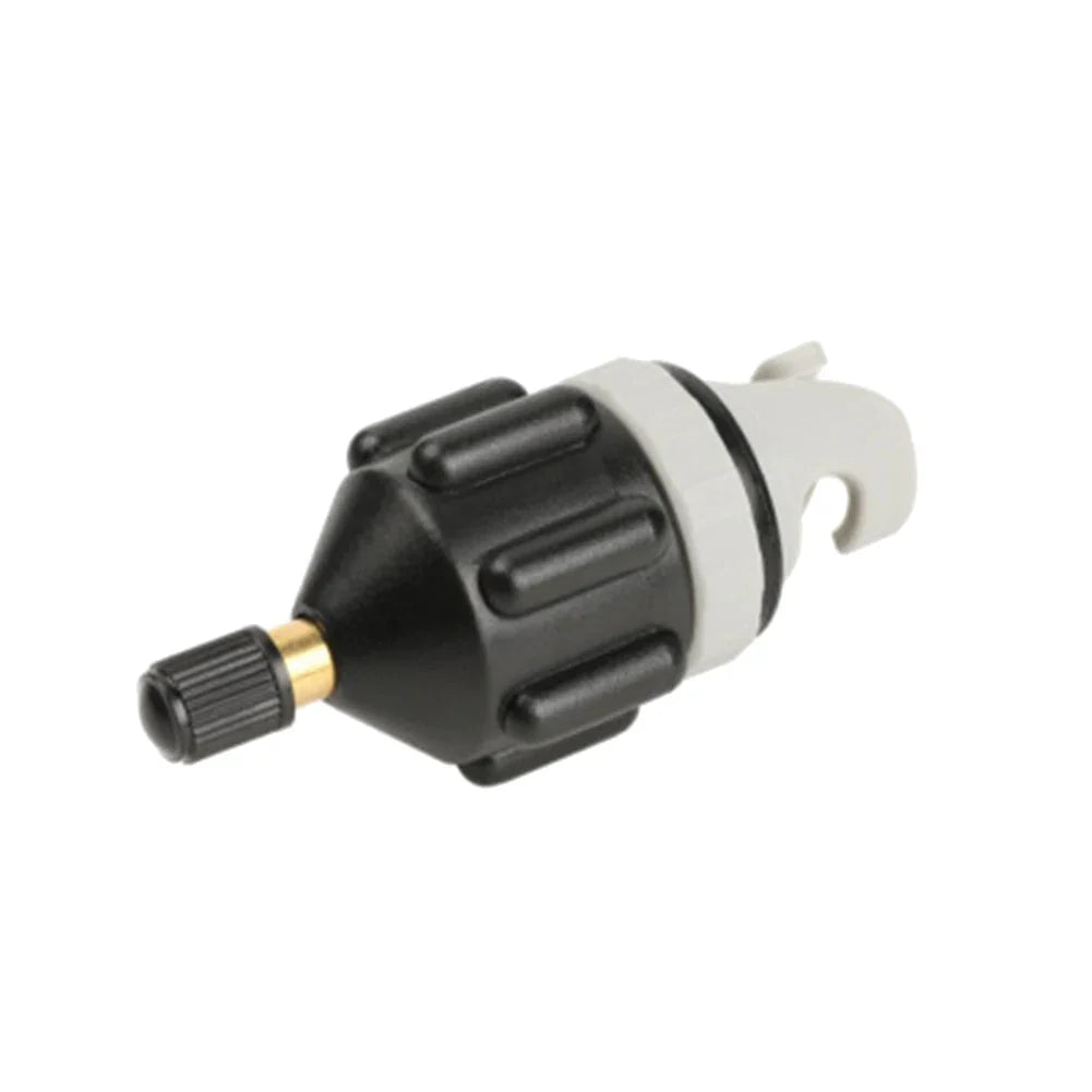 SUP Board Air Valve Adapter Kit — Inflatable Pump Connector for Paddle Boards, Kayaks, Black/Orange