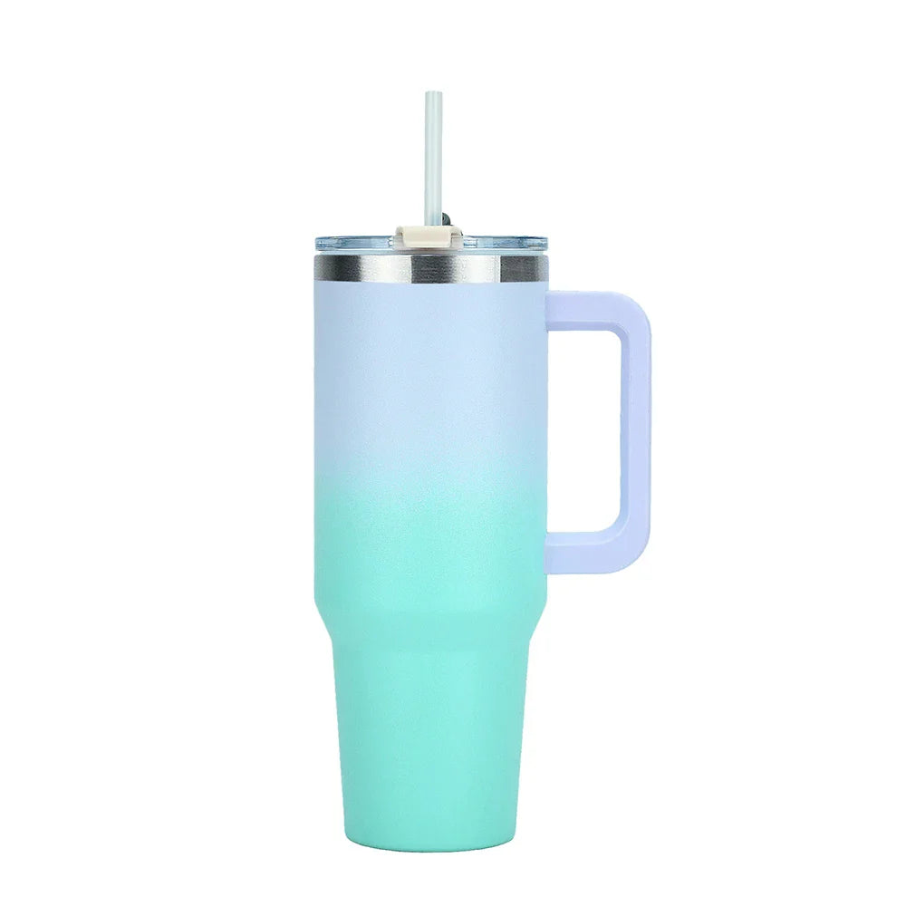 30/40oz Stainless Steel Insulated Tumbler β Large Thermos Bottle with Handle for Gym, Sports & Travel