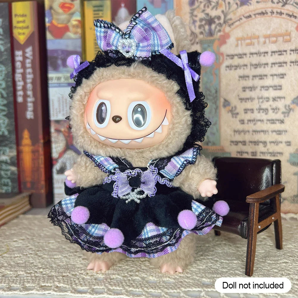 17cm Labubu V1/V2 Doll Clothes β Cosplay Outfits & Accessories | Kids Toy Gift with Various Styles