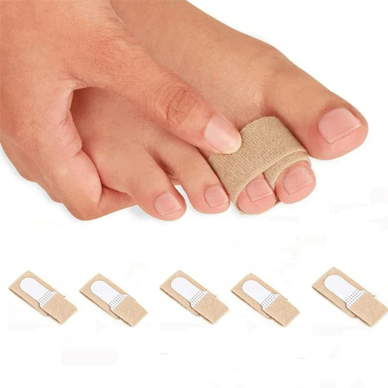 Toe & Finger Straightener Tape ā Hammer Toe, Hallux Valgus Corrector Bandage with Separator Splint Wraps, Foot Care Supply