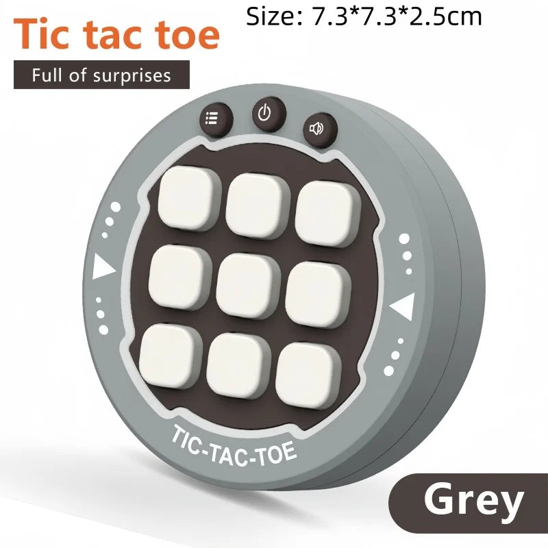Multifunctional Electronic Tic-Tac-Toe Board – Portable Montessori Puzzle & Chess Game for Kids & Adults