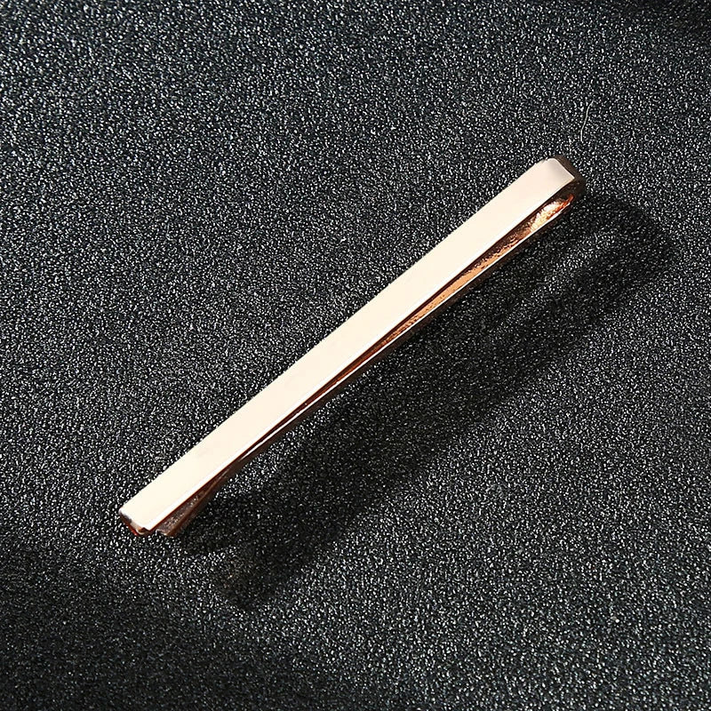 Men’s Fashion Tie Clip Pin - Metal Necktie Bar for Business, Wedding & Party Suit Accessories Gift