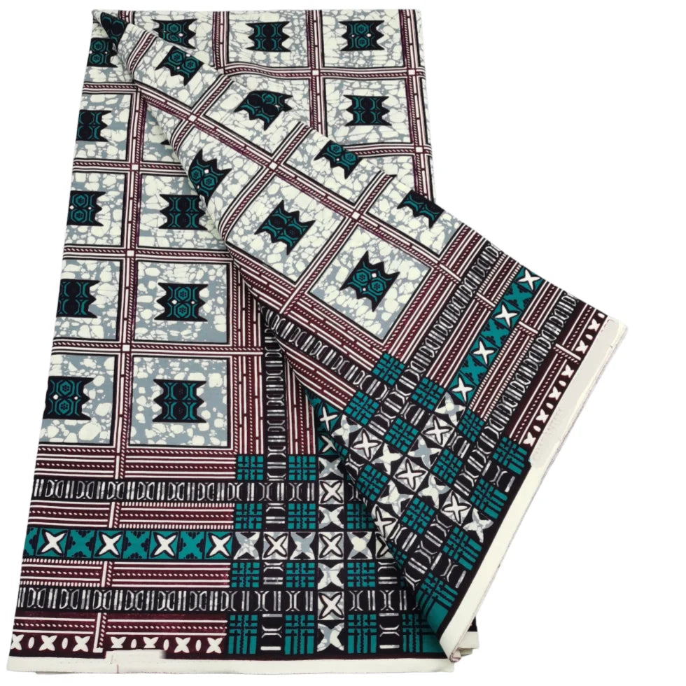 2026 African Real Wax Print Fabric - High Quality Ankara Pagne ABC