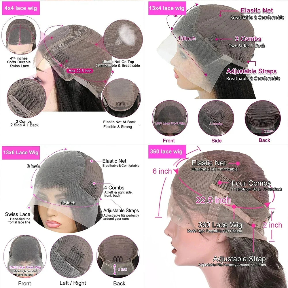 Invisi Strap 360 Lace Frontal Wig – Pre-Plucked Deep Curly Glueless Human Hair Wig, Pre-Cut Full Lace Wig