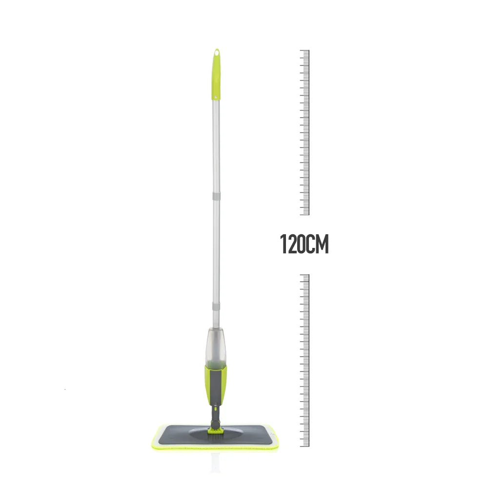 Spray Mop Broom Set β Magic Flat Mop with Rotating Head, Reusable Microfiber Pads for Home Floor Cleaning