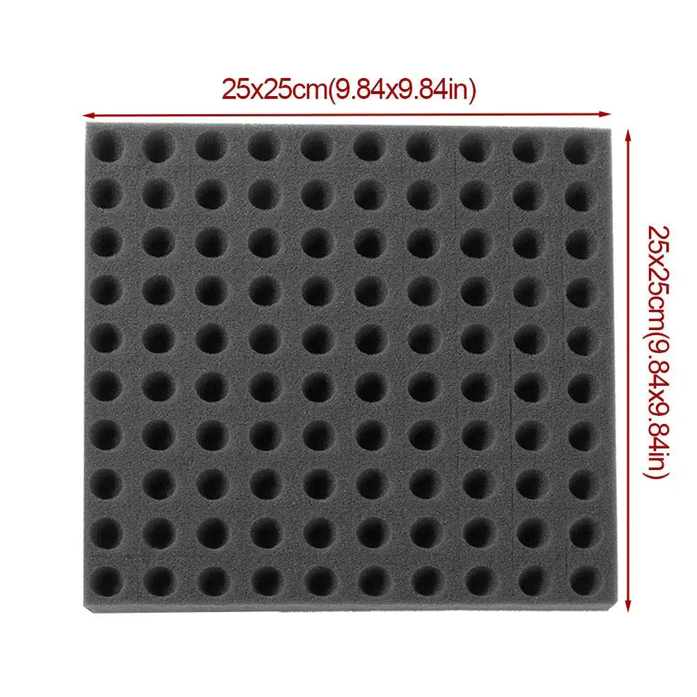 Black Seedling Sponge Sheet - Soilless Hydroponic Cloning Collar for Garden Pots, Nursery & Plant Cultivation