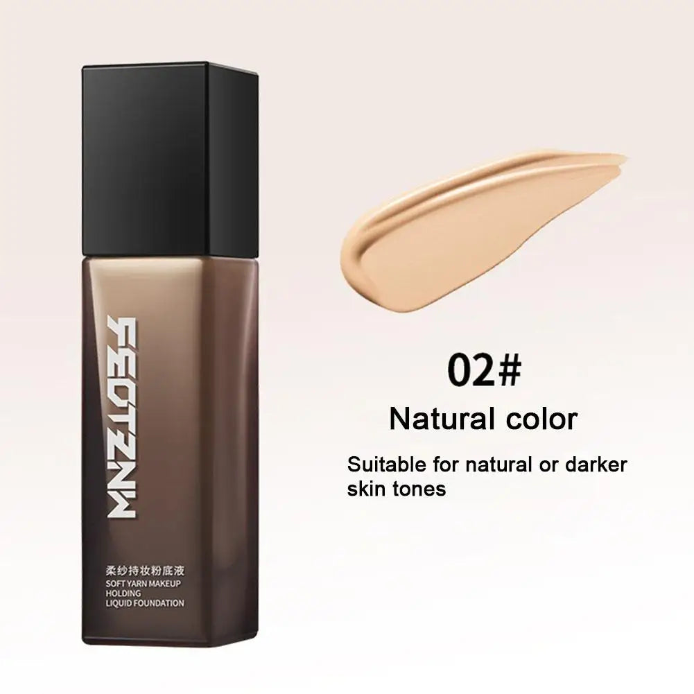 30g Liquid Foundation β Full Coverage, Waterproof & Hydrating Makeup for Natural White Longwear Face Concealer Care