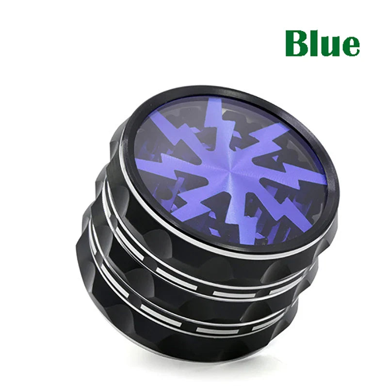 60mm 4-Part Aluminum Herb Grinder – Metal Spice Mill with Transparent Skylight for Tobacco & Smoking Accessories