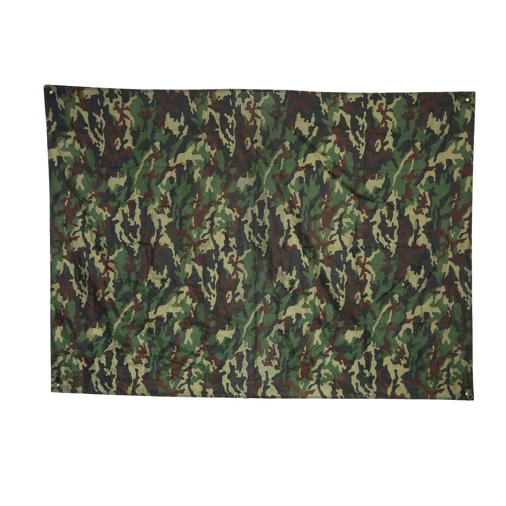 Camouflage Shelter Tarp - Ultralight Outdoor Camping Awning Canopy Waterproof Sunshade Tent Cover