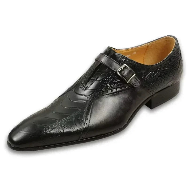 Men’s Genuine Leather Loafers - Soft Comfortable Formal Dress Shoes for Office, Wedding & Party