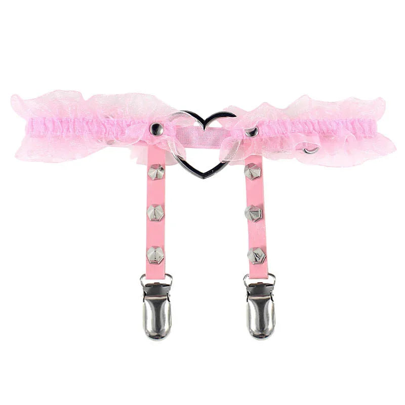 Sexy Leather Thigh Garter Belt ā PU Punk Elastic Harness Leg Strap for Women & Girls