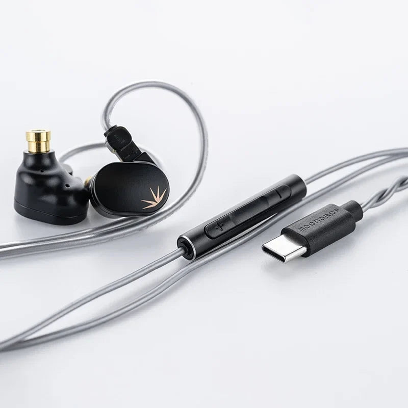 MOONDROP CHU II HiFi Earphones - Dynamic Driver IEMs with Detachable Cable In-Ear Music Headphones