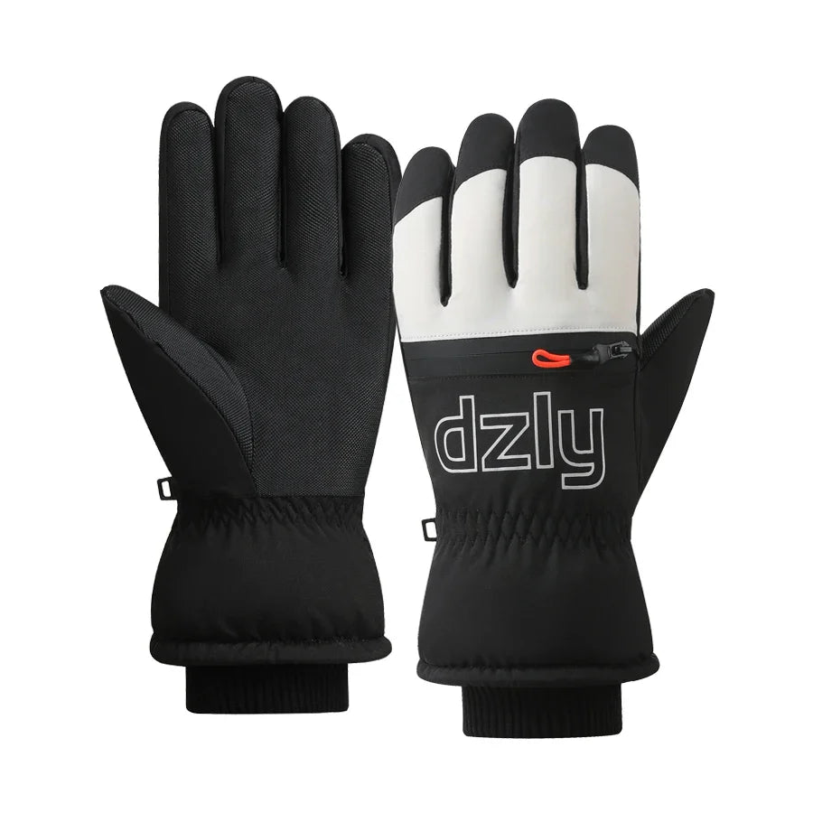 Adult Winter Ski & Snowboard Gloves – Waterproof Warm Motorcycle Riding Gloves for Men & Women