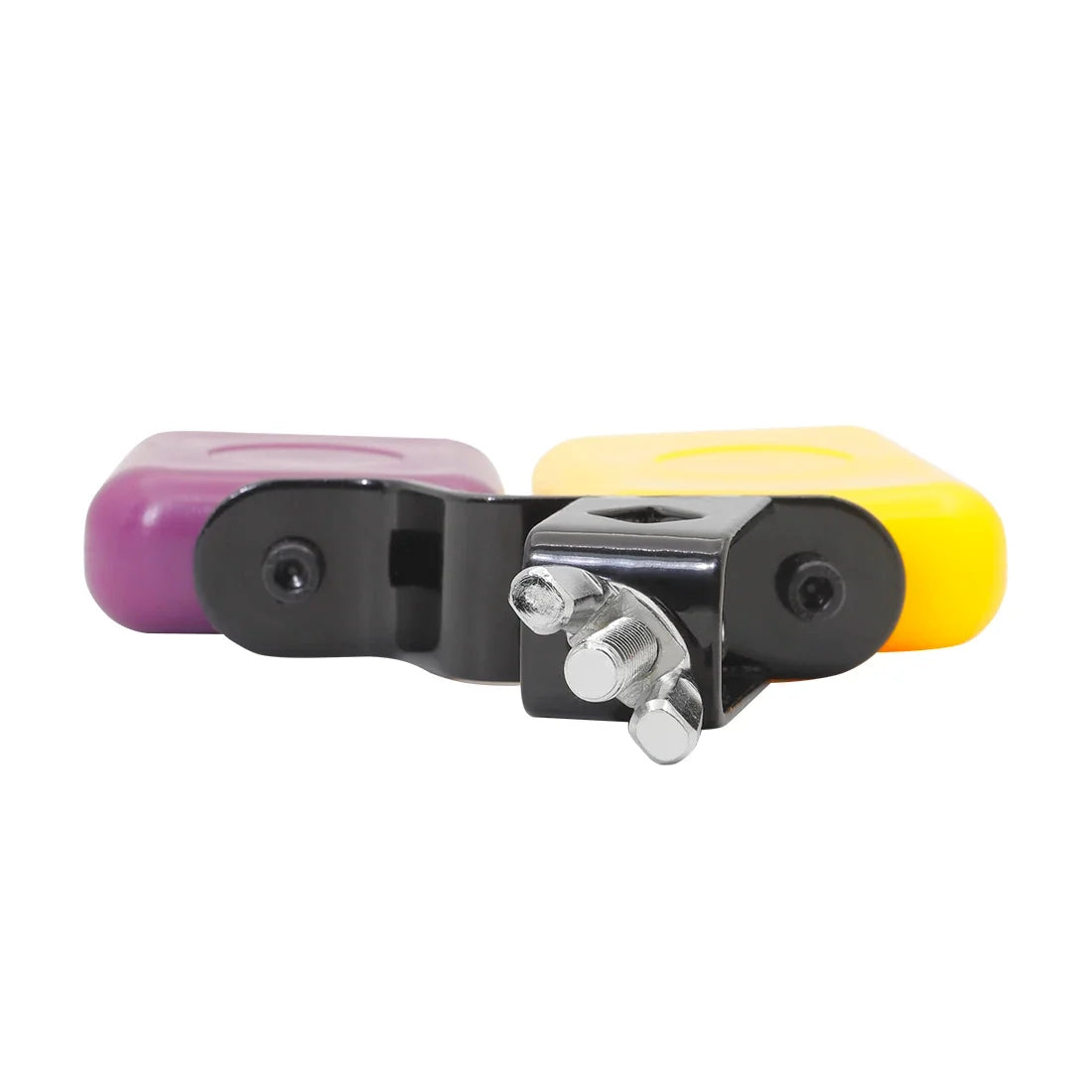 Double Sambago Bell - Latin Percussion Yellow Purple Cowbell High Low Sound Drum Accessory
