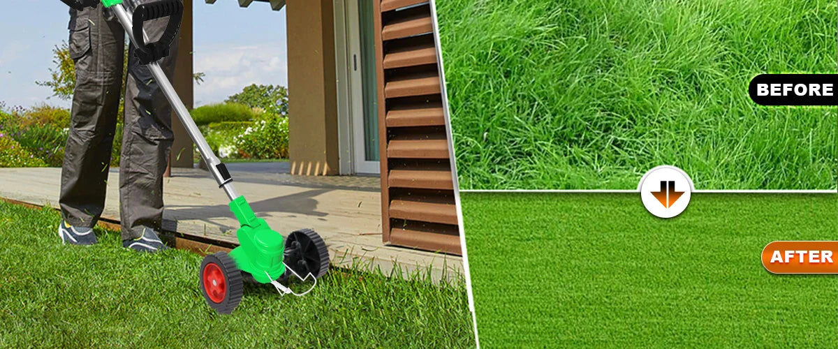 Tegatok 20V Cordless Weed Wacker — 4-in-1 Electric Weed Killer with 2×2.0AH Lithium-Ion Batteries