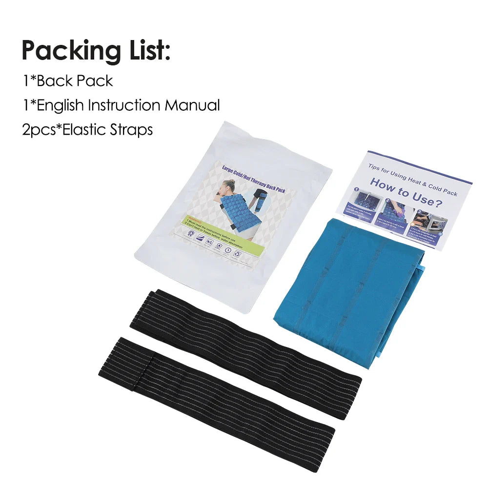 Self-Absorbent Ice Bandage — Reusable Hot & Cold Compress Pad for Arm, Leg, Knee, Ankle & Shoulder