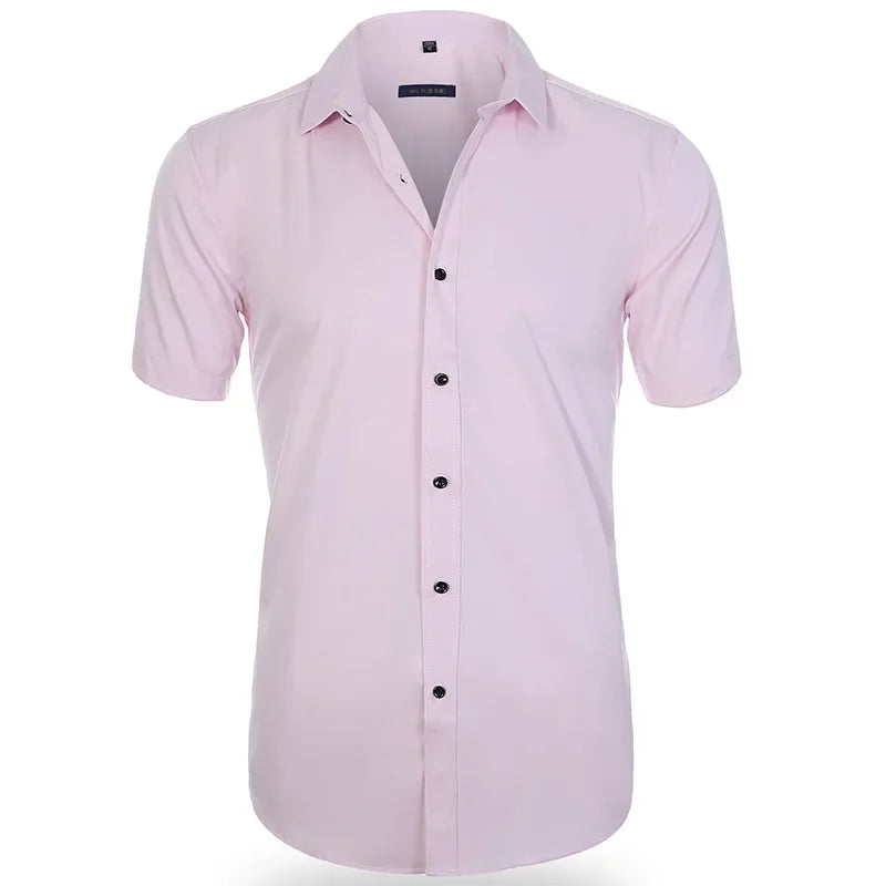 Men’s Slim Fit Dress Shirt - Long Sleeve Business Casual Formal Shirt for Spring Office & Elegant Wear