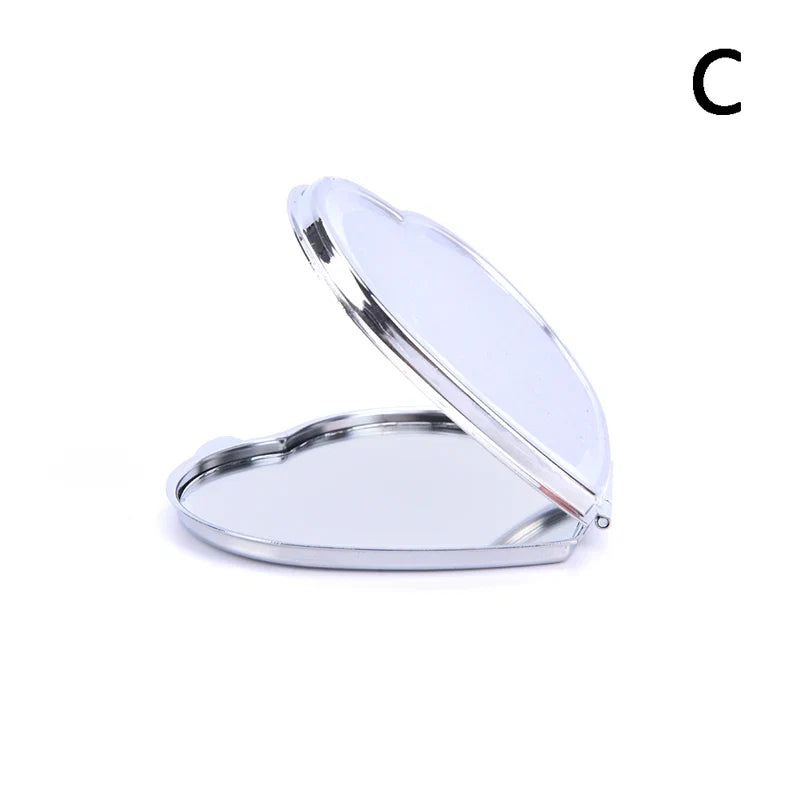 Foldable Mini Square Makeup Mirror - Double-Sided Compact Pocket Vanity Mirror