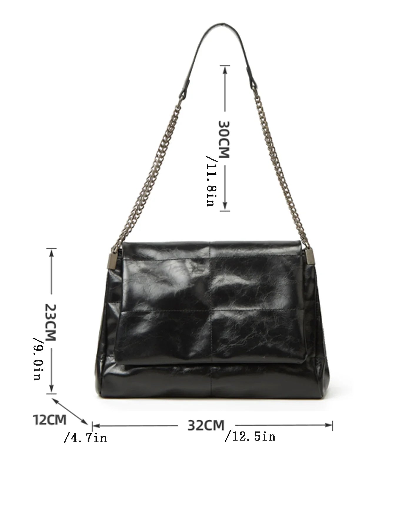 2024 Women's Large Capacity Chain Tote Bag – High-End Commuting Bag, Fashionable Single Shoulder for Spring/Summer
