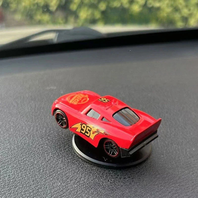 Disney Pixar Cars 3 Lightning McQueen Dashboard Ornament β Rotating Car Decoration for Center Console Gift